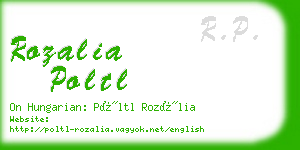 rozalia poltl business card